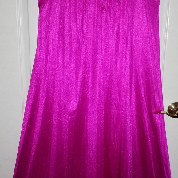 NEW VTG VANITY FAIR SHOCKING PINK IOO% NYLON  MEDI - Picture 3 of 6